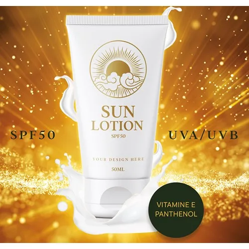 Lait Solaire SPF 50 Personnalisé 50ml - Protection UV Haute Qualité