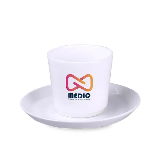 Ensemble Tasse et Sous-tasse Personnalisable - Design Moderne