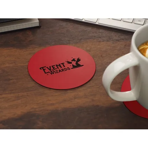 Sous-verre publicitaires personnalisés en cuir recyclé