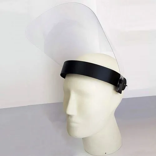 Écran facial transparent relevable personnalisable - Fabrication espagnole