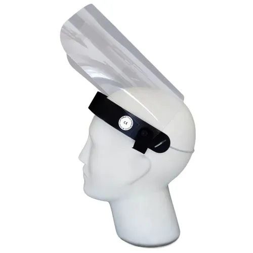 Écran facial transparent relevable personnalisable - Fabrication espagnole