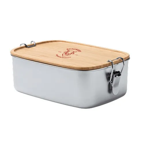 Boîte à Lunch Inox et Bambou 800ml Personnalisable
