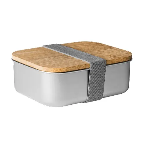 Boîte à Lunch Inox et Bambou 800ml Personnalisable