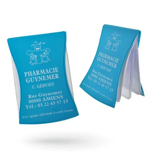 Porte-cartes en PVC 100% recyclable