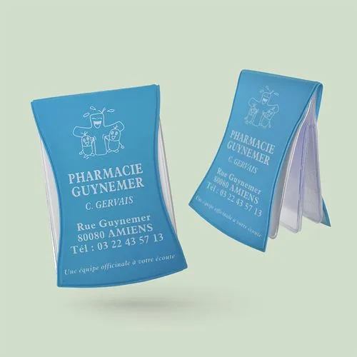 Porte-cartes en PVC 100% recyclable