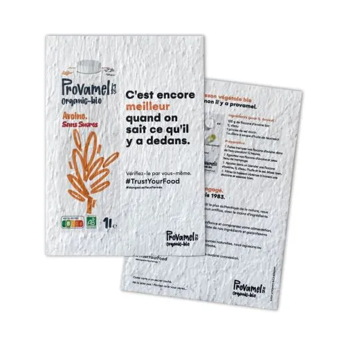 Cartes à Planter A5 Ensemencées - Communication Éco-Responsable