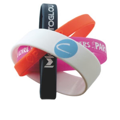 Bracelet Silicone Personnalisé - Sérigraphie ou Marquage en Creux