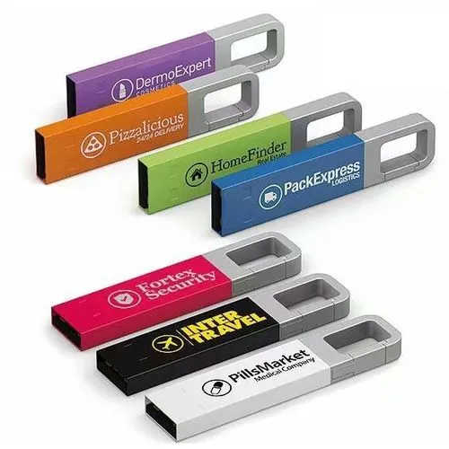 Clé USB Mousqueton Personnalisée - Support Publicitaire Nomade