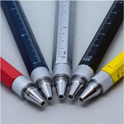 Stylo Multifonction Aluminium 6-en-1 Personnalisable