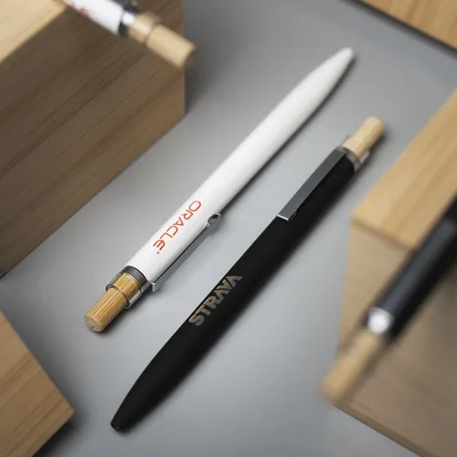 BAAM Stylo à bille en aluminium recyclé Blanc mat