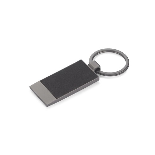 Porte-clés Bimatière Métal et Tissu Personnalisable