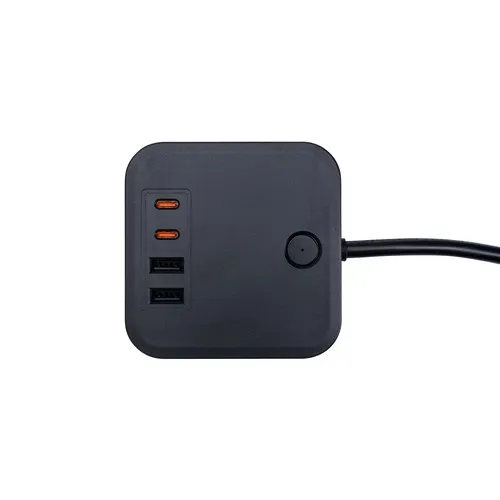 Cube de Prises Publicitaire 4 Ports + USB-C PD 35W Personnalisable