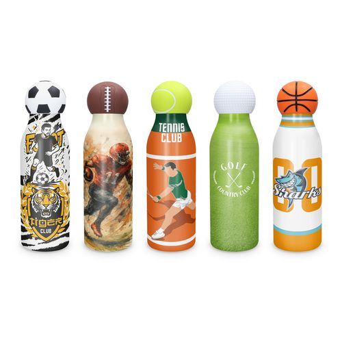Gourde Pliable Personnalisée 480ml avec Mousqueton - Sans BPA
