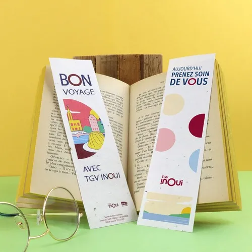 Marque-page en Bois Massif Personnalisable - Fabrication Française