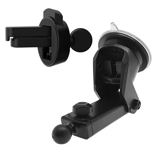 SUPPORT VOITURE AVEC CHARGE RAPIDE SANS FIL 15W ET 2 SYSTÈMES DE FIXATION