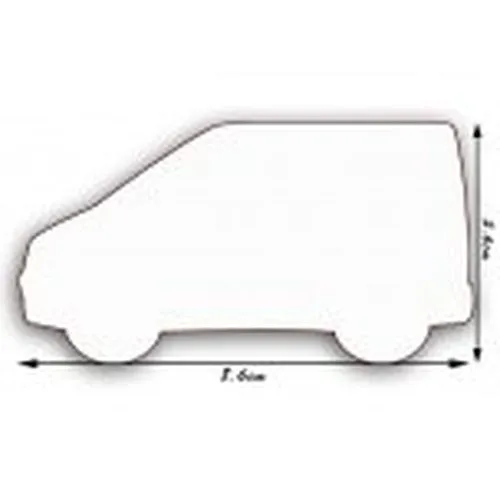 Magnet Publicitaire Camionnette Personnalisé 8,6x4,6cm - Fabrication Française