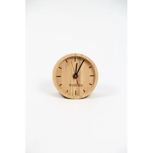 Horloge de Bureau en Bois Massif Personnalisable
