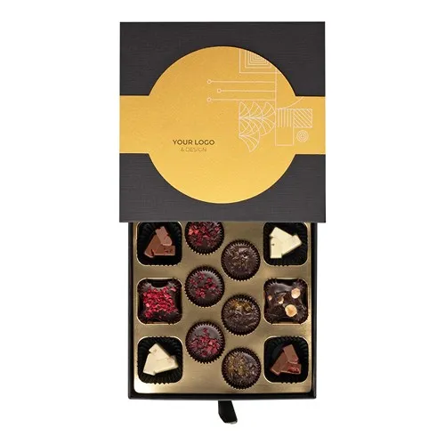 Coffret Chocolats Premium Personnalisable 151g - Collection Décadence