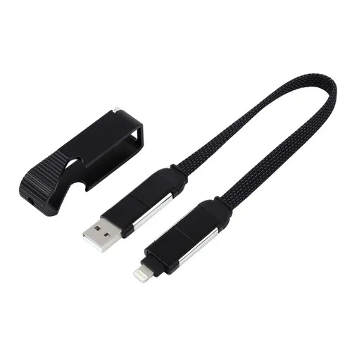 Câble de charge personnalisable avec transfert de données - Noir