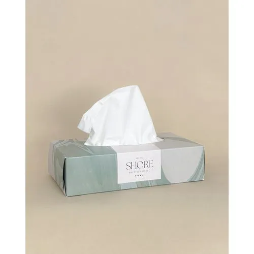 Boîte de 100 Mouchoirs Personnalisable - Support Publicitaire Premium