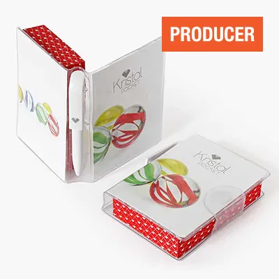 Porte-mémo carton personnalisé avec 700 feuilles - Sérigraphie