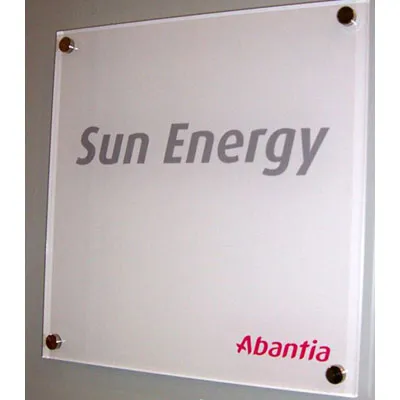 Plaque professionnelle personnalisée par sérigraphie