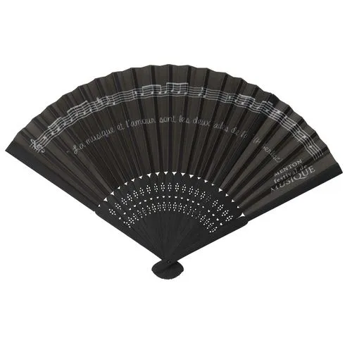 ÉVENTAIL PLASTIQUE ET TISSU