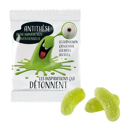 Gommes fruits VEGAN -80% sucre personnalisables | Sachet transparent