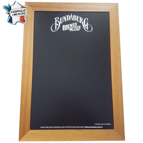 Ardoise Publicitaire Sur Mesure avec Cadre - Fabrication Française