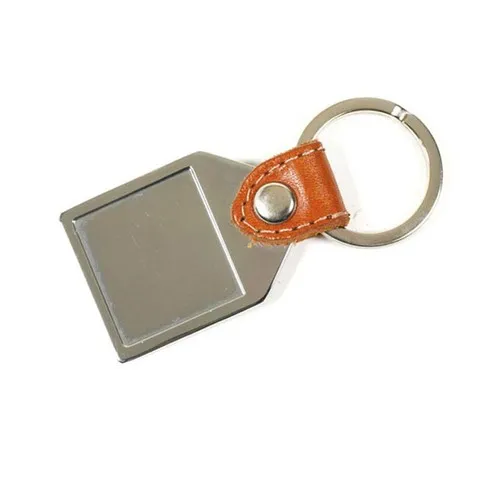 Porte-clés Cuir et Métal Personnalisable - Support Communication B2B