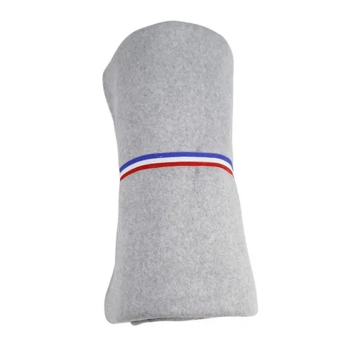 Plaid français RENNES sans ourlet - Bleu Marine