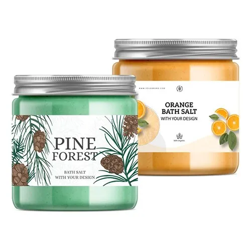 Sels de Bain Personnalisables 200g - Cadeau d'Entreprise Bien-Être