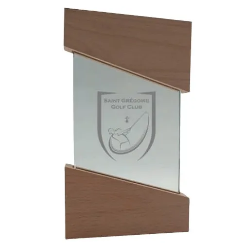 Trophée en Bois de Chêne Massif 25cm - Personnalisable