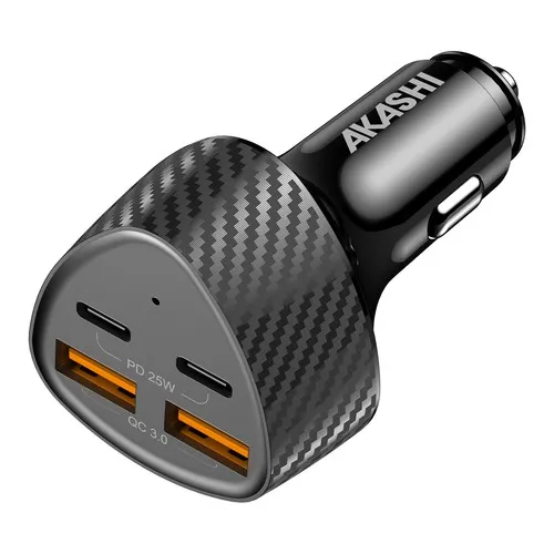 TURBO CHARGEUR ALLUME-CIGARE 37W USB-C + 2X USB-A 3.4A