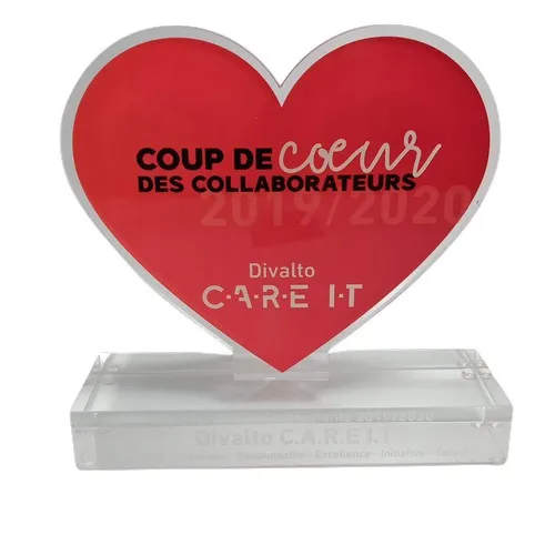 Trophée COEUR PLEXI