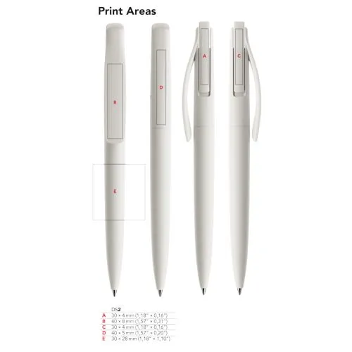 Stylo Bille Personnalisé Matt DS2 - Finition Premium Noir Mat