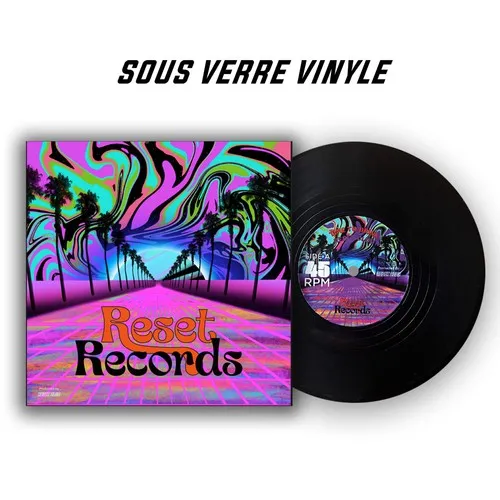 Pack de 4 Sous-Verres Vinyle Personnalisables - Objet Pub Original