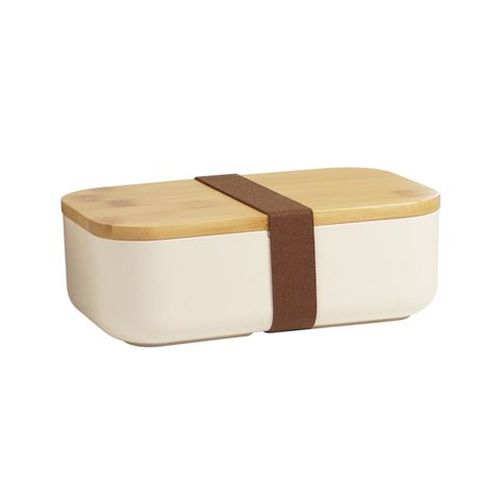 Boîte Repas Publicitaire 1000ml Bambou & PP - Personnalisable