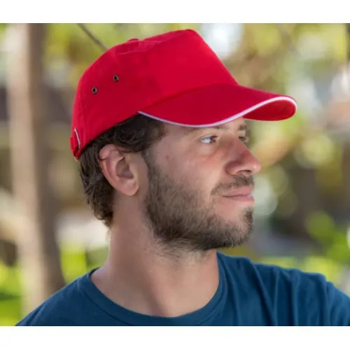 Casquette 5 Panneaux Coton Premium Personnalisable - Profil Bas