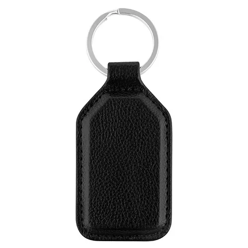 Porte-clés publicitaire en cuir de vache avec personnalisation