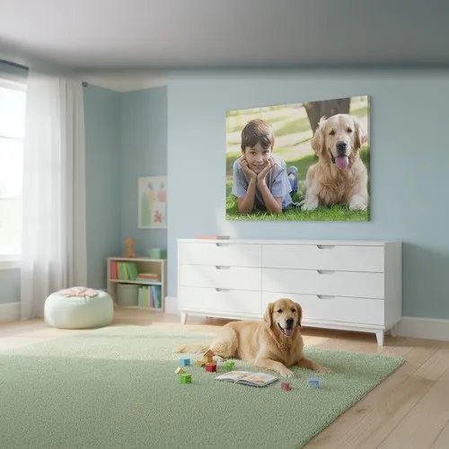 Toile XXL sur Châssis Épais 4 cm - Impression Personnalisée Grand Format