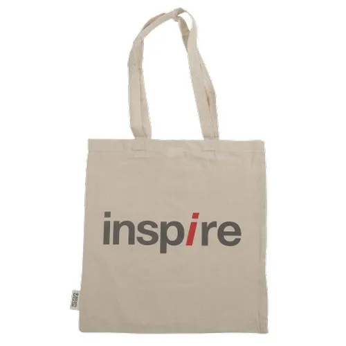 Sac Shopping Coton Fairtrade 180g - Poignées Longues Renforcées