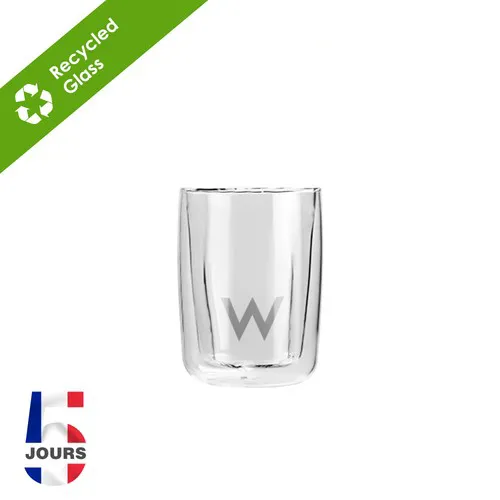 Verre à double paroi, 80 ml STOCK FRA