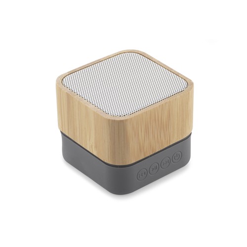 Enceinte Bluetooth Bambou Personnalisable avec Lumière d'Ambiance