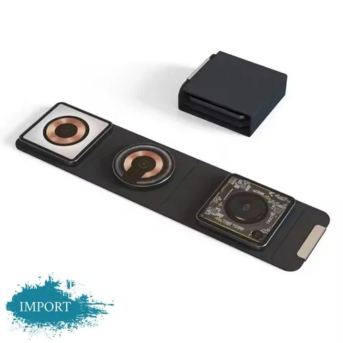 Chargeur Sans Fil Bambou 15W Personnalisable avec Logo LED