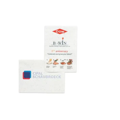 Carte de Noël POP-UP en Papier Ensemencé Personnalisable