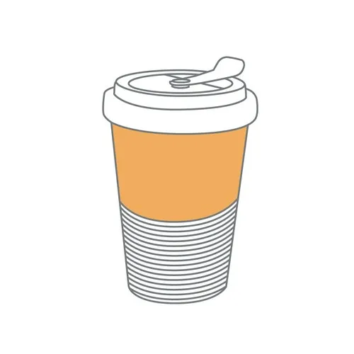 Tasse Coffee2Go réutilisable avec manchon silicone - personnalisable
