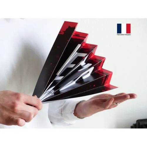 Éventail Carton Personnalisable Fabrication Française 45x32cm