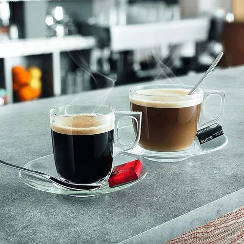 Tasse Expresso Verre Trempé 9cl Personnalisable - Fabrication Française
