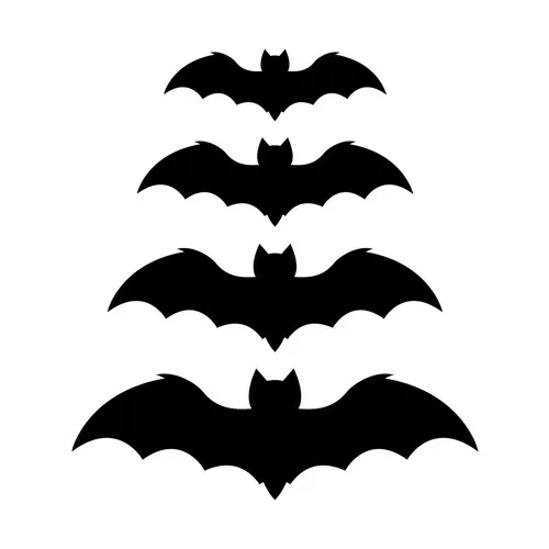 DECORATIONS MURALES CHAUVES SOURIS X 35